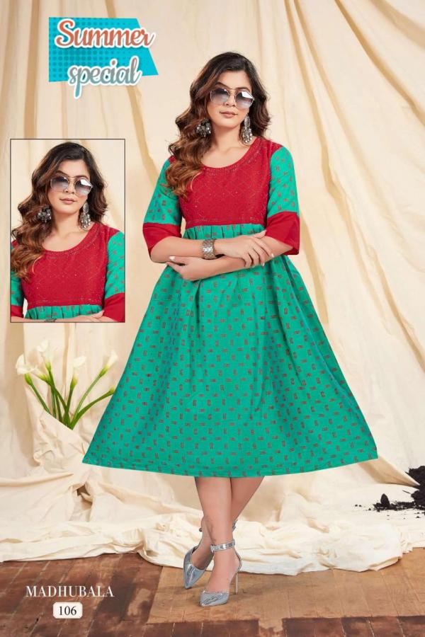 Trendy New Madhubala  Rayon Designer Kurti Collection